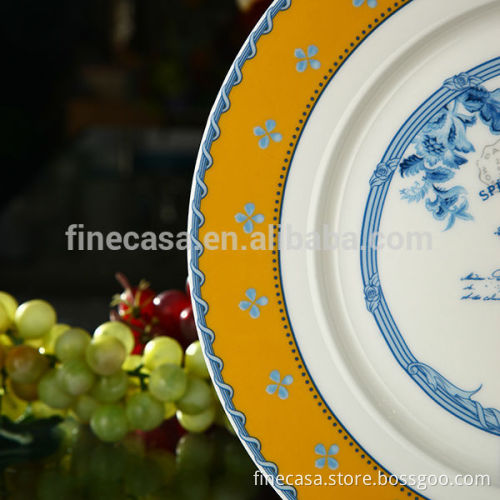 10.5 Inches Elegant New Bone China Fine Dining Plate of New Classic